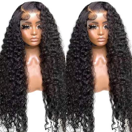 K3 Raw pre Plucked  Deep Wave wig (Swiss Lace )